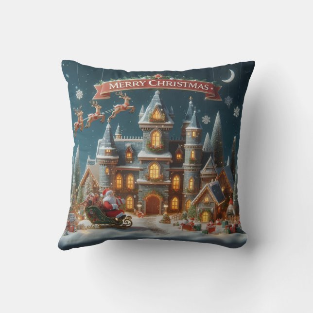 Jul Helgdag Throw Kudde (Baksida)