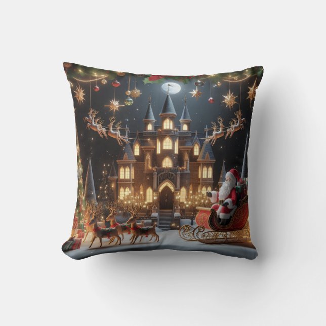 Jul Helgdag Throw Kudde (Framsida)