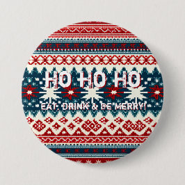 Jul Helgdag Ugly Party Knapp