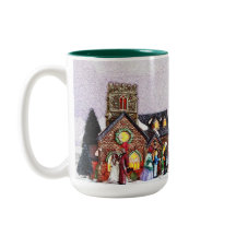 Jul Helgdag Village Scene