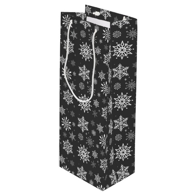 Jul Helgdag Vin Gift Bag (Framsidan Vinklad)