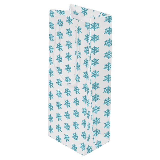 Jul Helgdag Vin Gift Bag (Framsidan Vinklad)