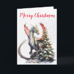 Jul Helgdag Winter Dragon Träd Kort<br><div class="desc">Den här designen kan vara personlig om du väljer Redigera design. Du kan också överföra till andra objekt. Kontakta mig på colorflowcreations@gmail.com eller använda alternativet chatta överst på sidan om du vill ha den här designen på en annan produkt eller behöver hjälp. Se mer av mina design eller följ mig...</div>