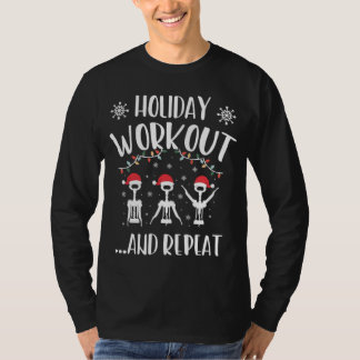 Jul Helgdag Workout Funny Vin Älskare Gift T Shirt