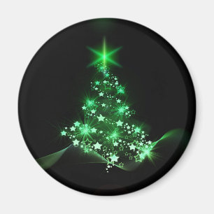 Jul, helgdagar, glädje, grönt färg, träd magnet