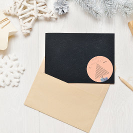 Jul,Helgdagar,Modern Julafton,Helgdagar Säsong,C20 Runt Klistermärke