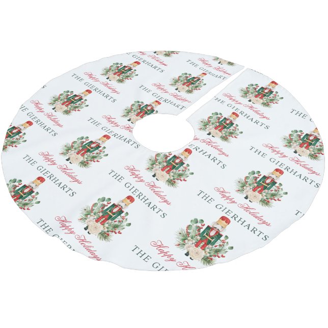 Jul-Helgdagar, Nutcracker-familjskript Julgransmatta Borstad Polyester (Vinklad)