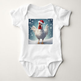 Jul Hen med Snö, Helgdag Hen, jul T Shirt