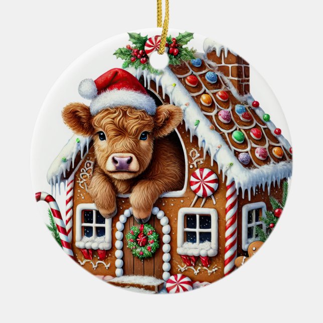 Jul Highland Cow Ornament (Framsidan)