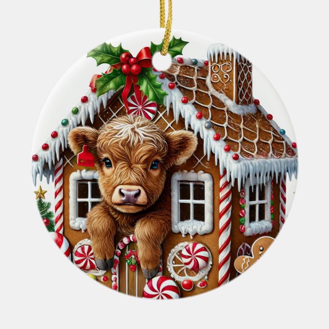Jul Highland Cow Ornament (Framsidan)