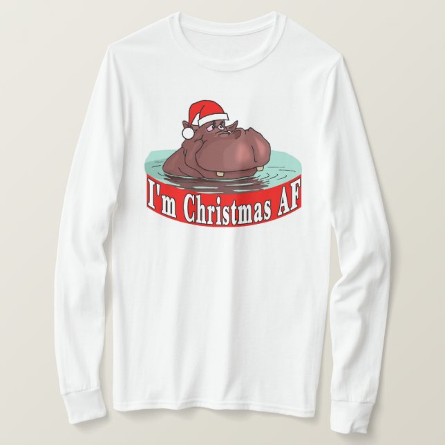Jul Hippopotamus T Shirt (Design framsida)