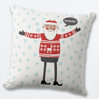 Jul Hipster Santa Kudde