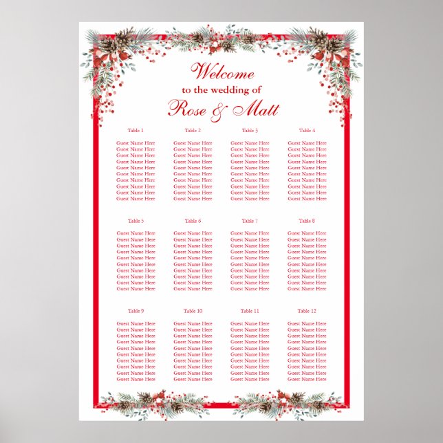 Jul Hitta ditt säte Poster (Framsidan)