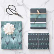 Jul Hjort Antler, Rand, Träd Teal ID864