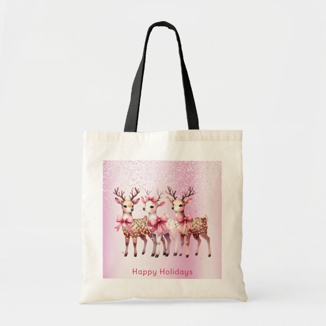 Jul Hjort Helgdag Tote Bag Tygkasse (Framsidan)