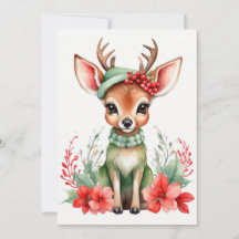 Jul-Hjort med Grönt - platta Helgdag