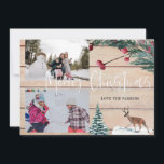 Jul-Hjort, multifoto för Winter-multifoto Inbjudningar<br><div class="desc">Skaffa dina vänner och din familj i helgdag anda med din jullöshet genom att skicka ditt God jul Hjort Winter Multi Photo-julkort.</div>