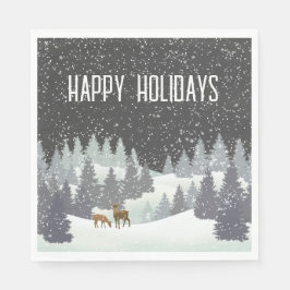 Jul-Hjort och Winter-Gräs Pappersservett