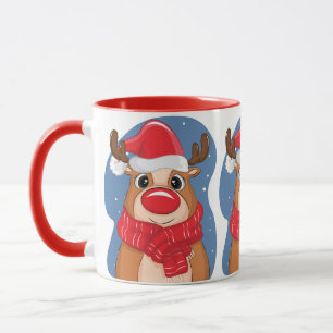Jul Hjort Teckning Mugg