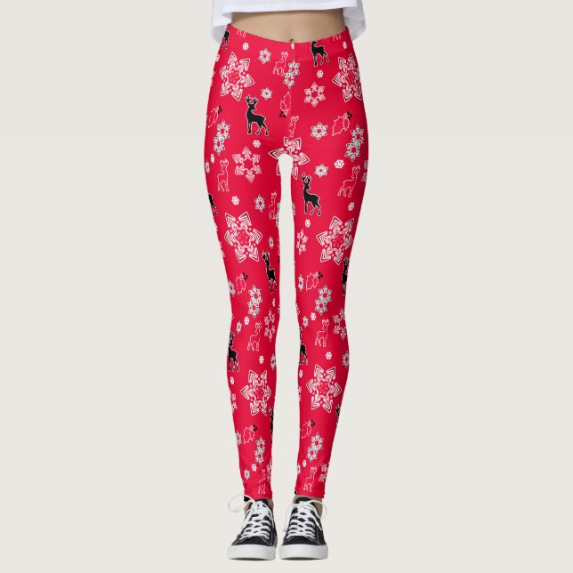 Jul-hjorten. Leggings (Framsida)