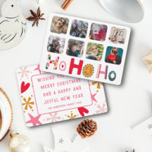 Jul Ho Ho Ho 8 foto Färgrik