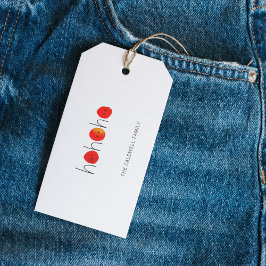 Jul Ho Ho Ho Hand-målad näsa Presentetikett