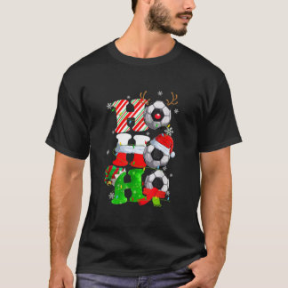 Jul Ho-Ho-Ho Santa Reindeer Soccer Pajama Gi T Shirt