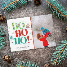 Jul Ho Ho Ho Teal Grönt Red Photo