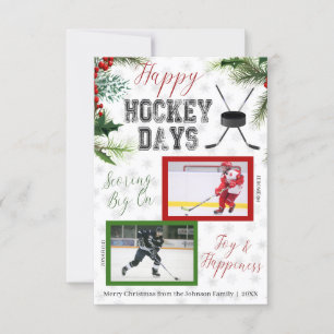 Jul Hockey Fotokort Inbjudningar