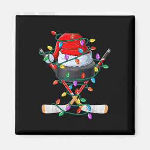 Jul Hockey Julafton Santa Sports Hat Boll Kids B Magnet