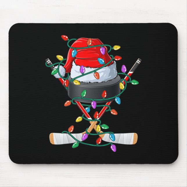 Jul Hockey Julafton Santa Sports Hat Boll Kids B Musmatta (Framsidan)