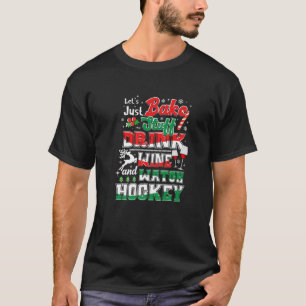 Jul Hockey Mammor Vin Baking Helgdag Pajamas T Shirt