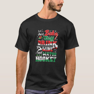 Jul Hockey Mammor Vin Baking Helgdag Pajamas T Shirt