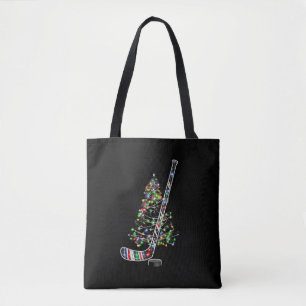 Jul Hockey Sports Boll Santa Hat Julafton Tygkasse