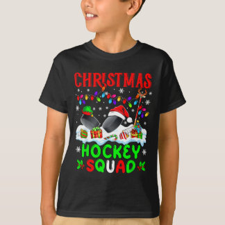 Jul hockey trupp jultomten ren tomte t shirt
