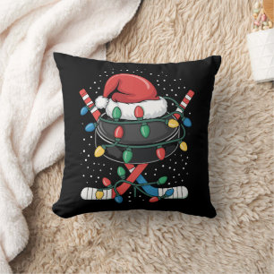 Jul Hockey Xmas Tomte Sport Hatt Boll Kudde