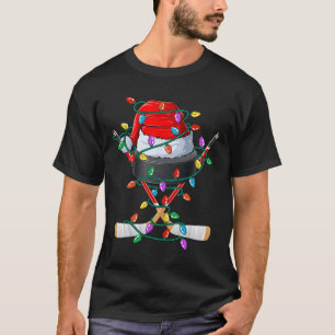 Jul Hockey Xmas Tomte Sport Hatt Ll Barn Pojke T Shirt