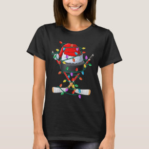 Jul Hockey Xmas Tomte Sport Hatt Ll Barn Pojke T Shirt