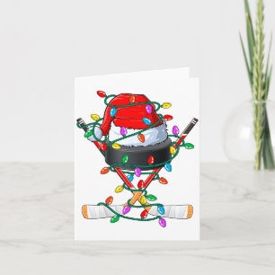 Jul Hockey Xmas Tomte Srts Hatt Boll Barn B Kort