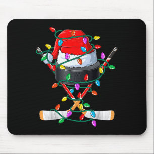 Jul Hockey Xmas Tomte Tröjor Hatt Boll Barn Pojke Musmatta
