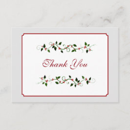 Jul Höftligt Bröllop Tack Platt Kort