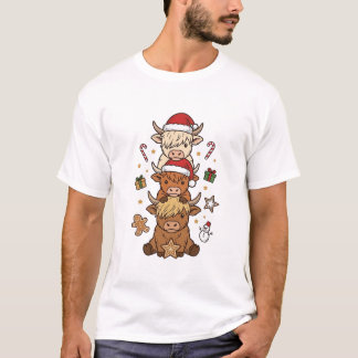 Jul Höglandskulla Staplade Vintage Gravyr Des T Shirt