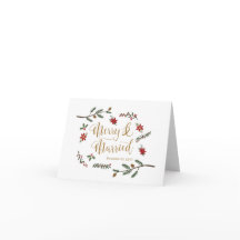 Jul Högtidlig Jul Bröllop Tack Kort