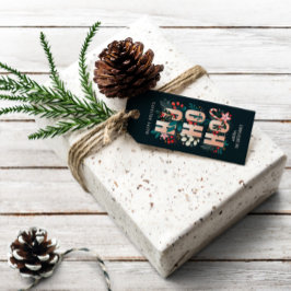 Jul HoHo Holly Grenar Candy cane Presentetikett