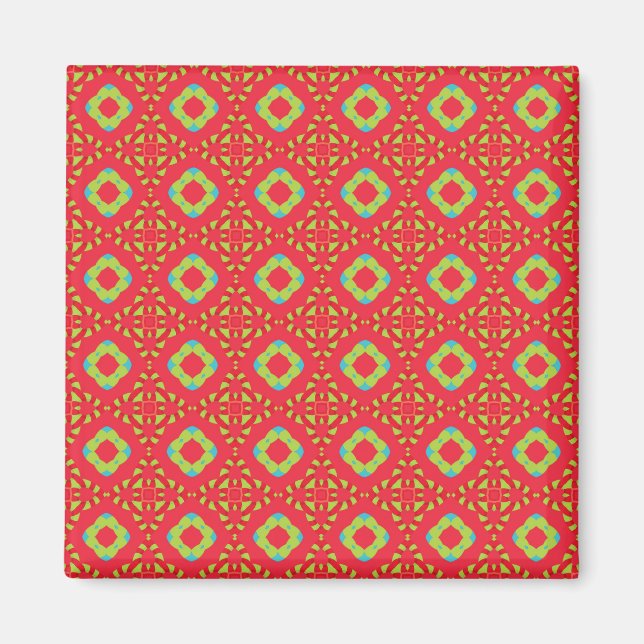 Jul Holiday Charm Mönster 01 -  Magnet (Framsidan)