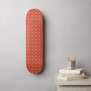 Jul Holiday Charm Mönster 01 - Mini Skateboard Bräda 18,5 Cm