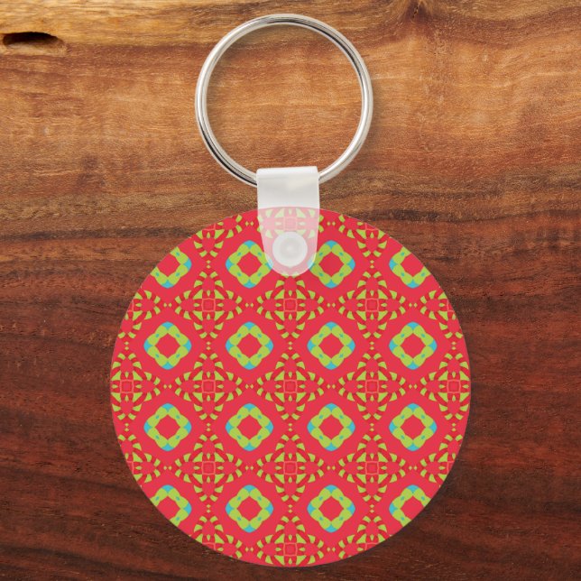 Jul Holiday Charm Mönster 01 -  Nyckelring (Baksida)