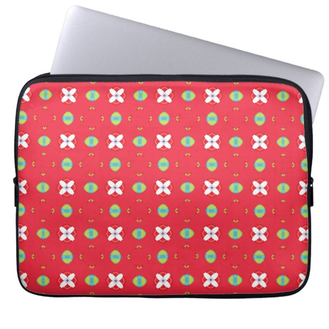 Jul Holiday Charm Mönster 02 -  Laptop Fodral (Framsidan)