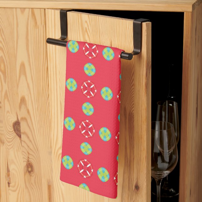 Jul Holiday Charm Mönster 03 -  Kökshandduk (Thirds Fold)