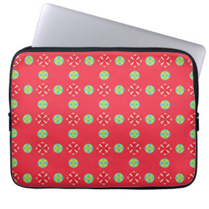 Jul Holiday Charm Mönster 03 - Laptop Fodral